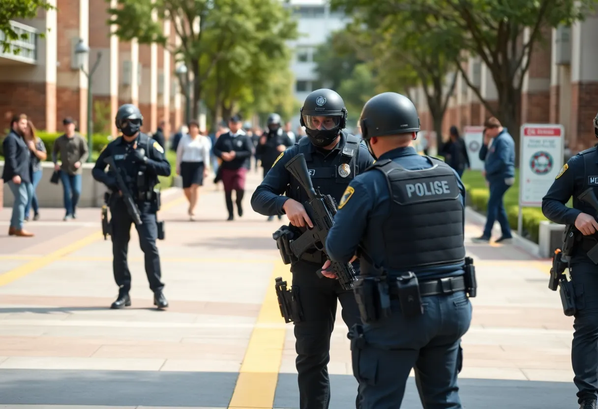 Active shooter simulation at UNMC with law enforcement