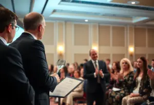 Award ceremony for the ADISA Distinguished Service Award