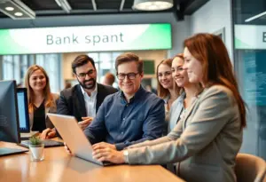 Availa Bank team working together in a professional setting