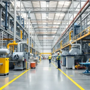 Industrial facility for chemical manufacturing after acquisition