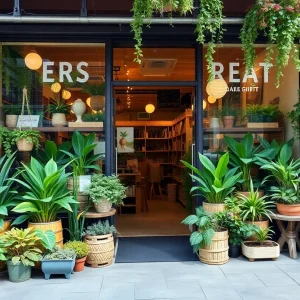 Exterior view of Drips Botanical Elements showcasing a variety of plants