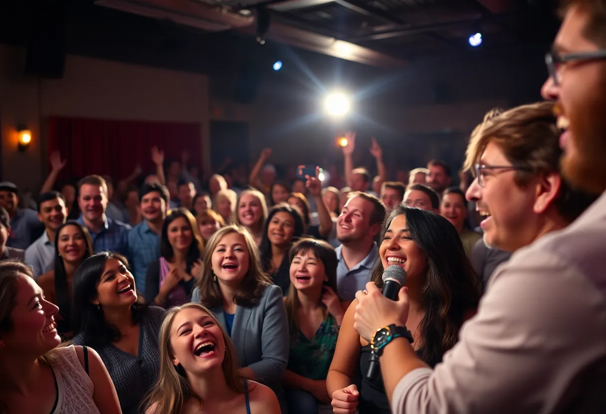 Audience enjoying a stand-up comedy show at Gateway Events in Omaha