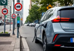 Electric vehicle charging station in Omaha