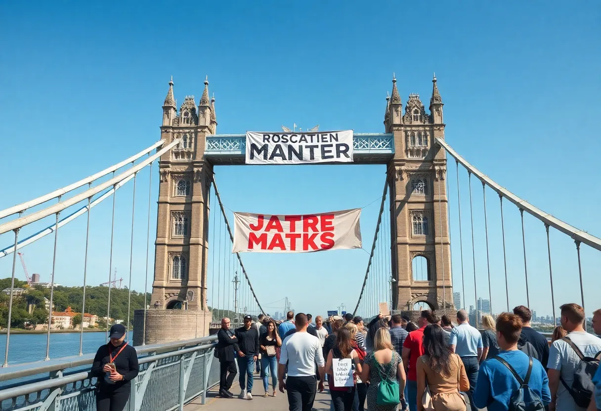 Community members showing support for inclusivity against hate speech in Grand Island.