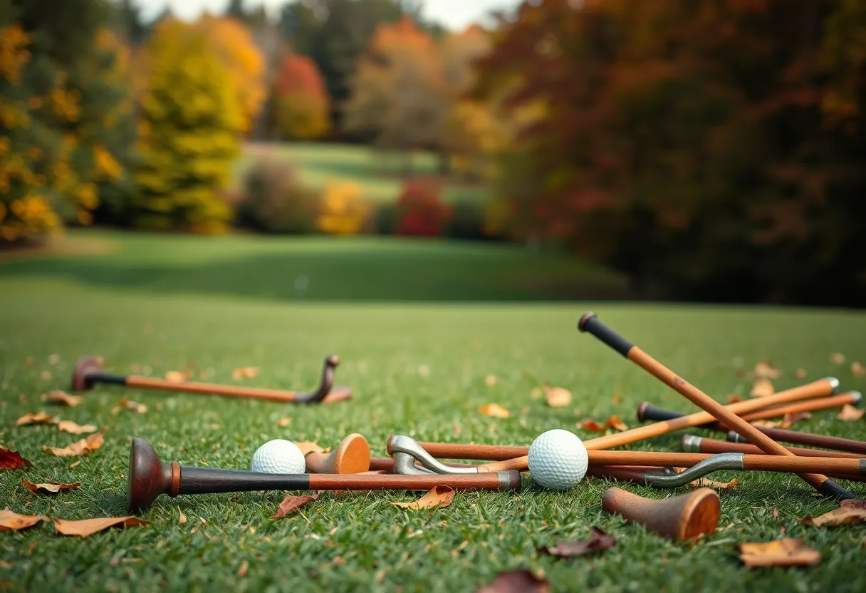Participants enjoying hickory golf at the Heartland Hickory Classic