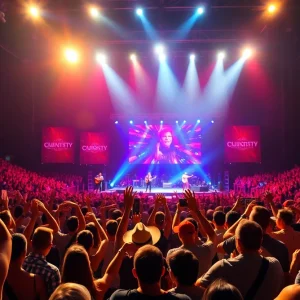 View of the audience enjoying Ian Munsick's live performance at Heartland Events Center.