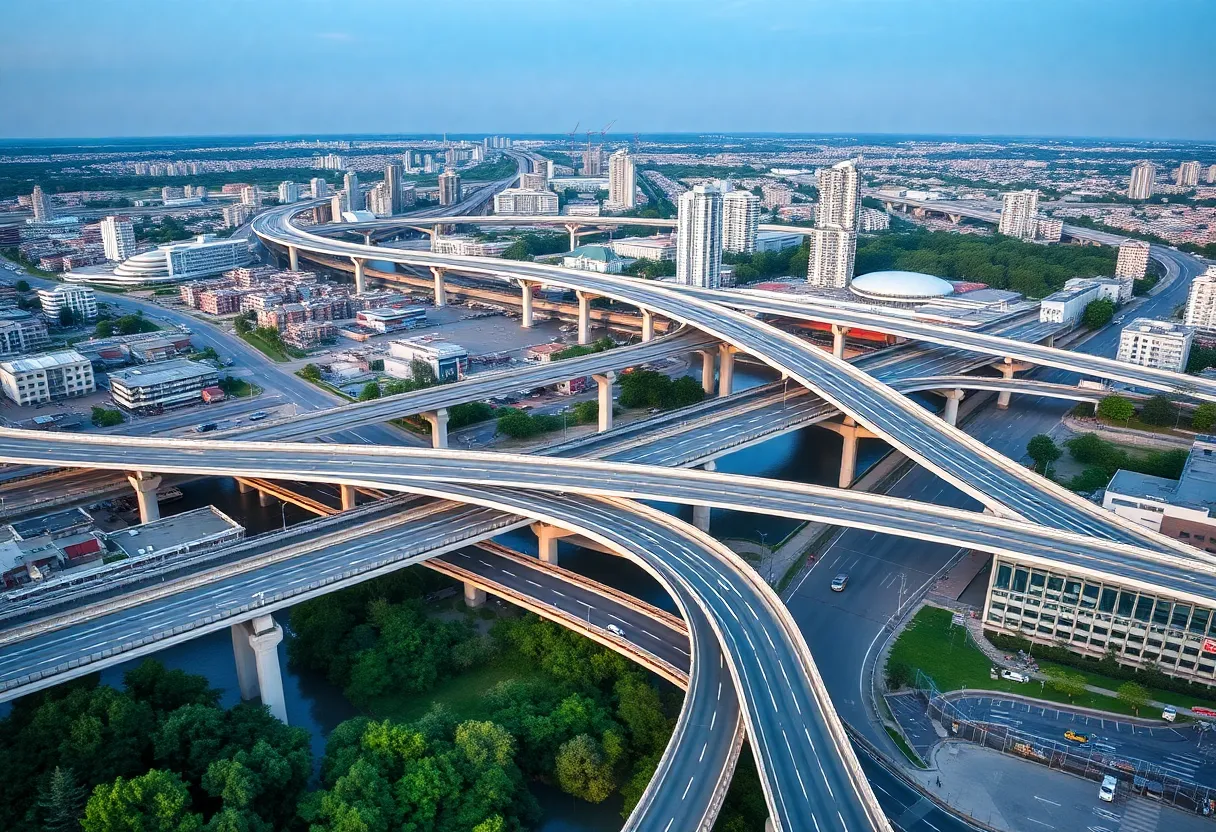 Modern bridges and infrastructure in Omaha showcasing engineering excellence.