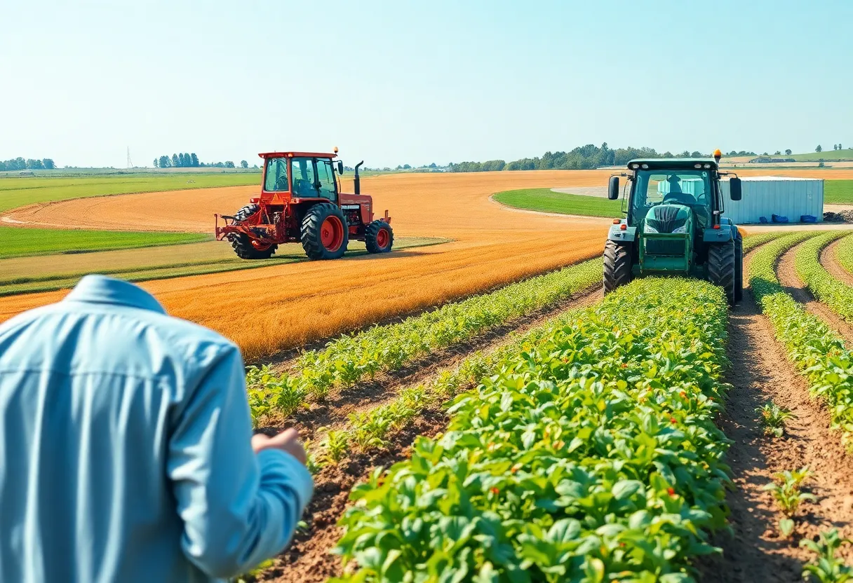 AI-driven agricultural tool enhancing crop yields