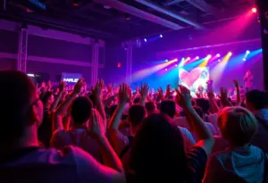 Crowd enjoying Jack & Jack's performance at Gateway Arena
