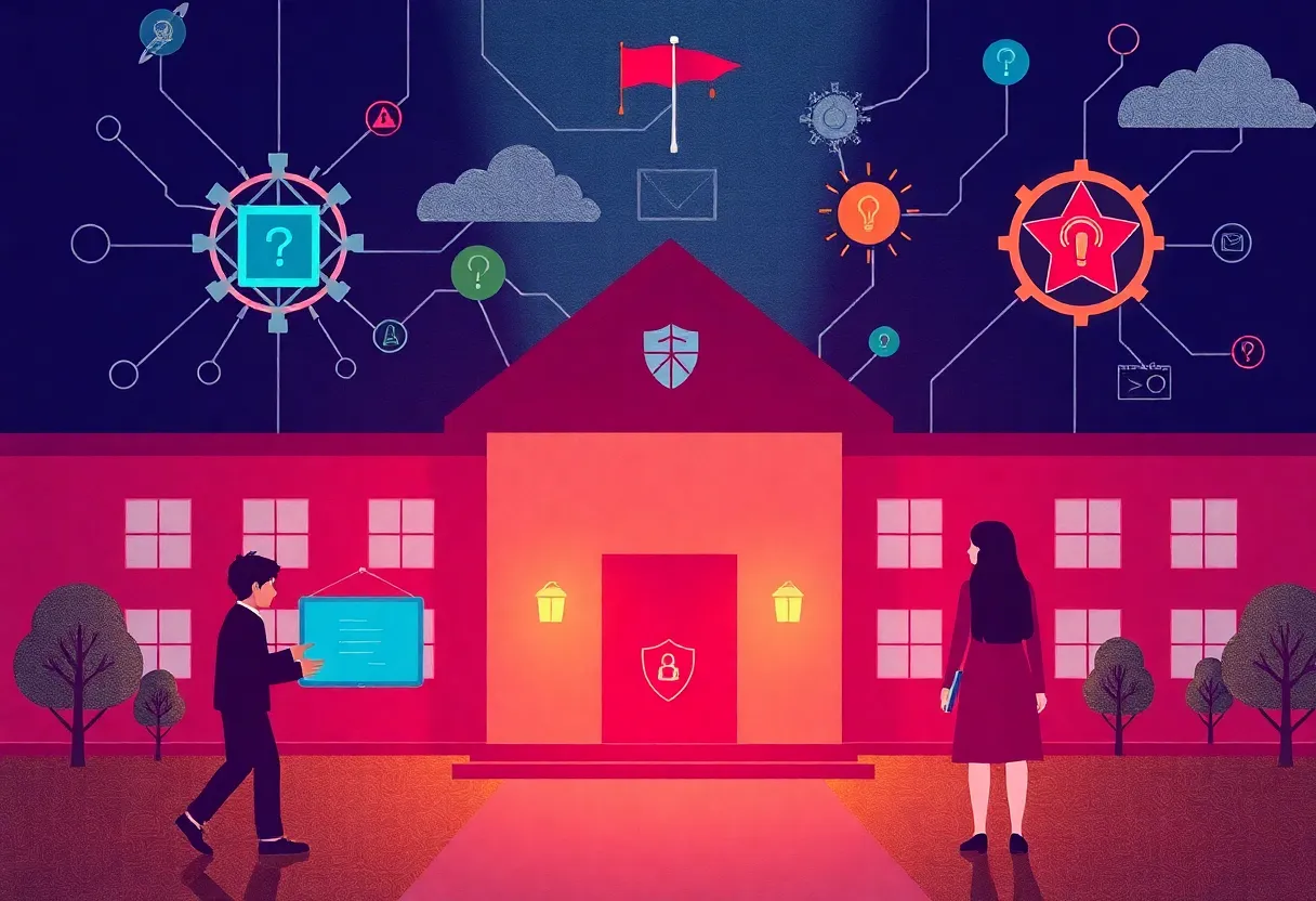 Image depicting cybersecurity threat to Kearney School District.