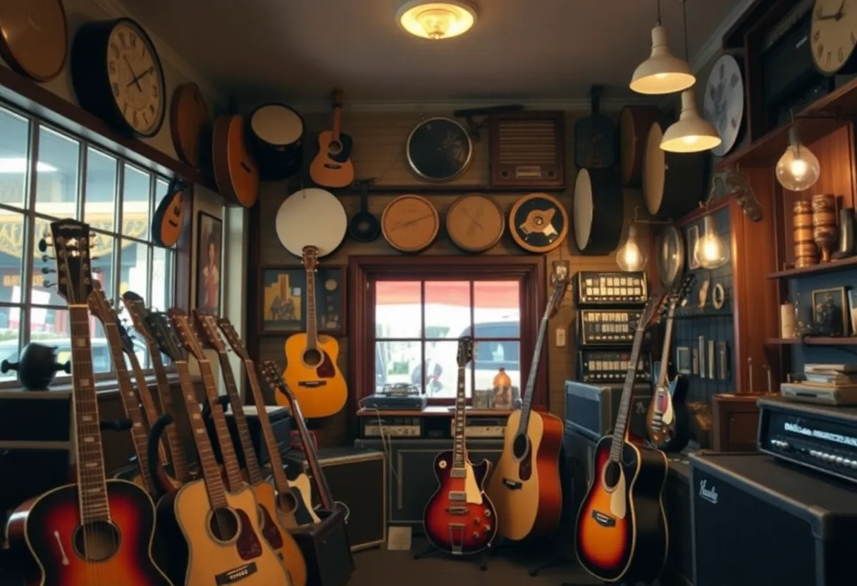 Exterior view of Millard Music House before closure