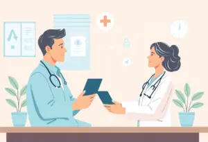 Illustration depicting the telehealth expansion by Mutual of Omaha