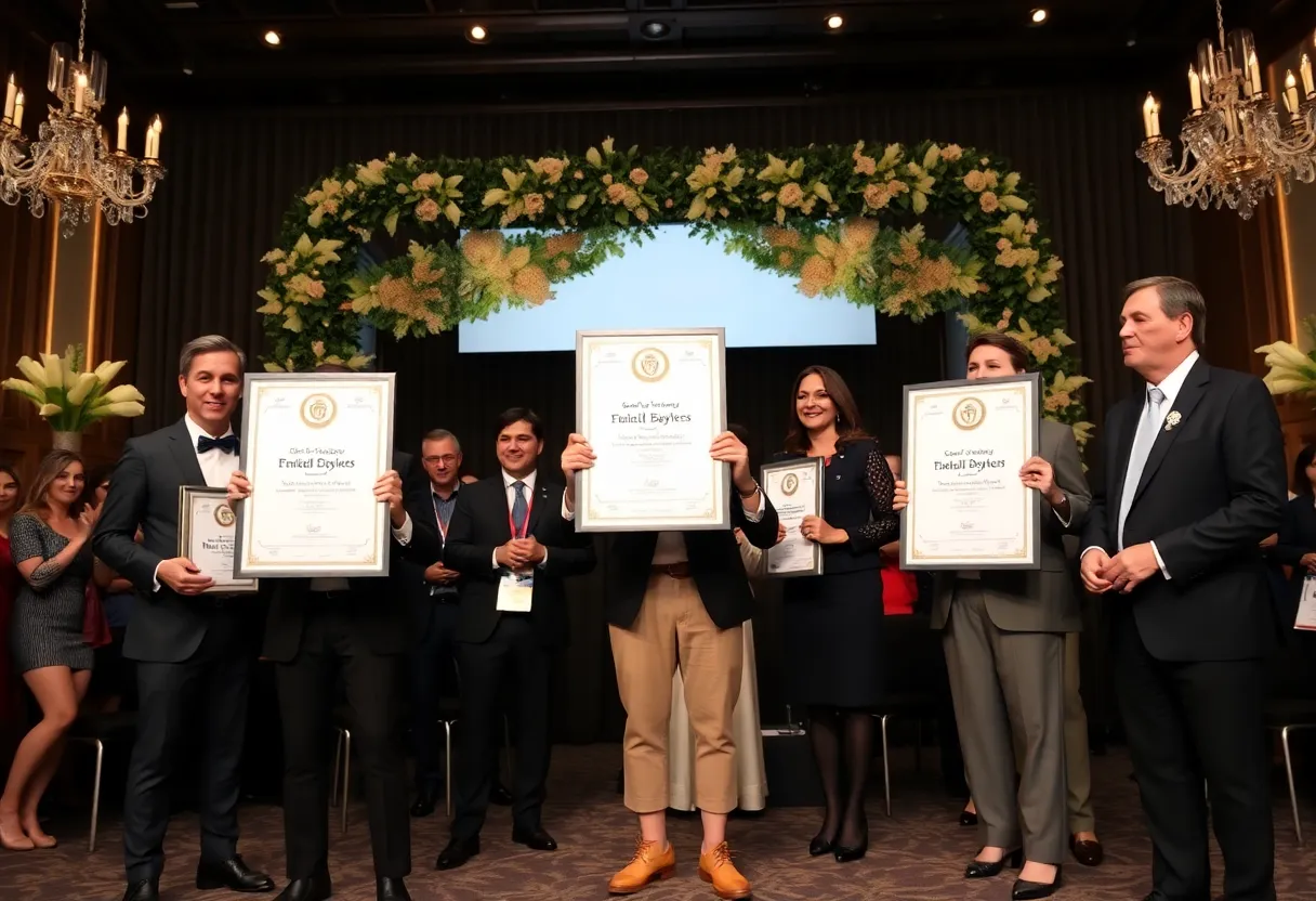 Induction ceremony for Nebraska Business Hall of Fame