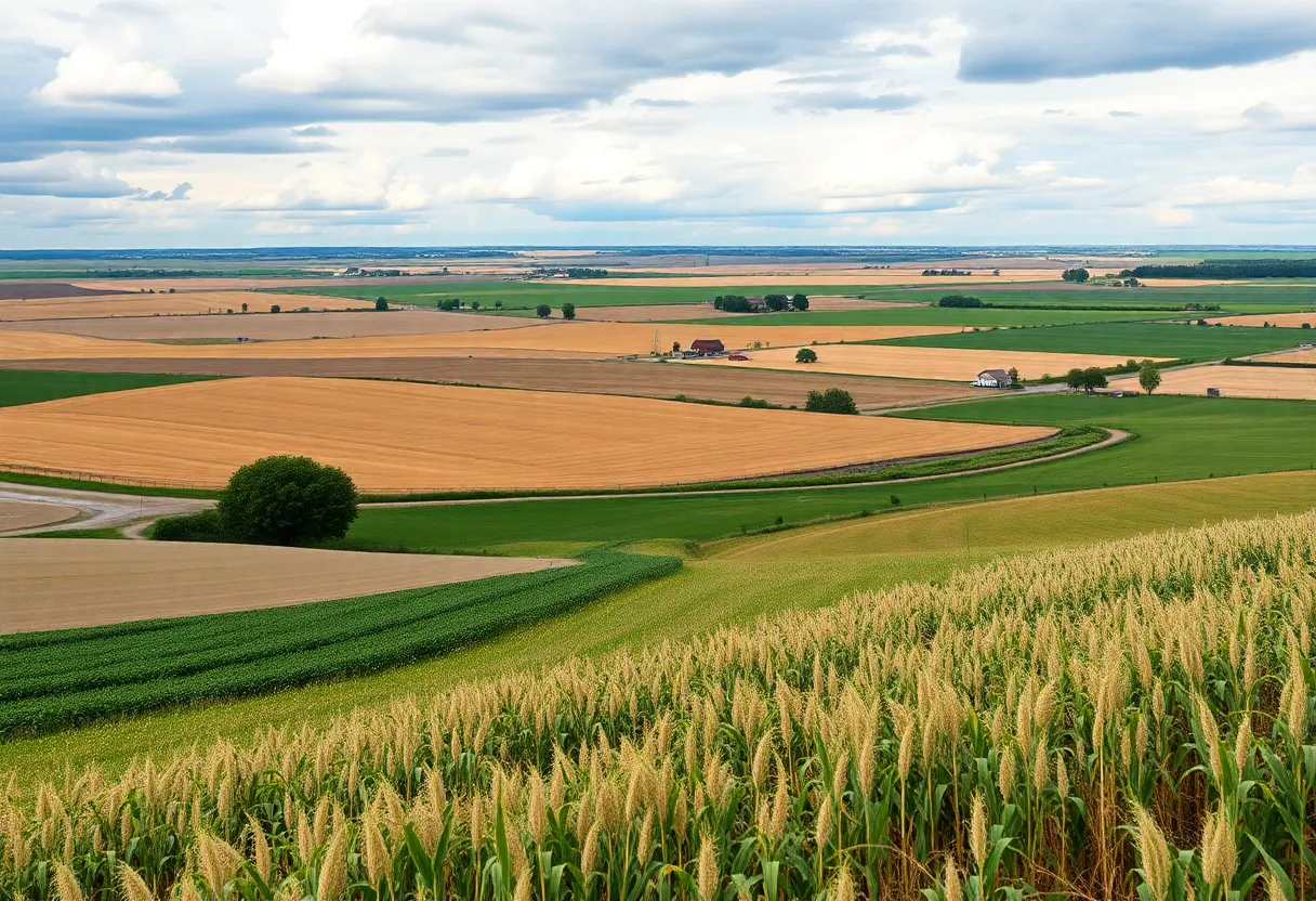 Vibrant Nebraska farmland representing agricultural lending initiatives