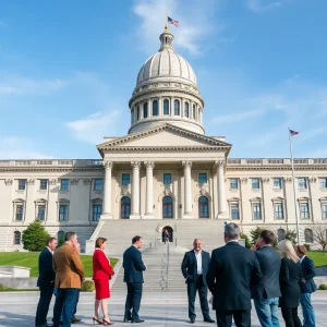 Discussion about partisanship in Nebraska Legislature at the State Capitol
