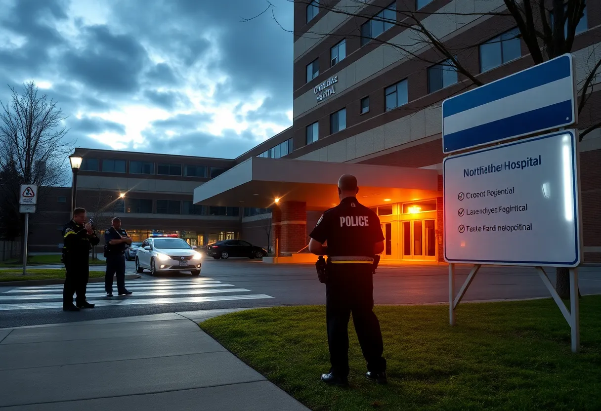 Police outside North Omaha hospital after shooting incident