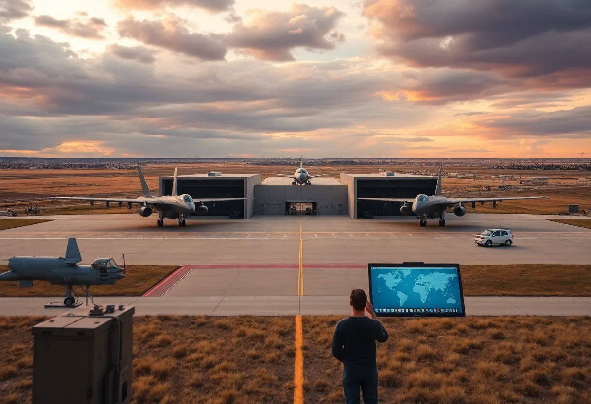 Offutt Air Force Base highlighting cybersecurity threats