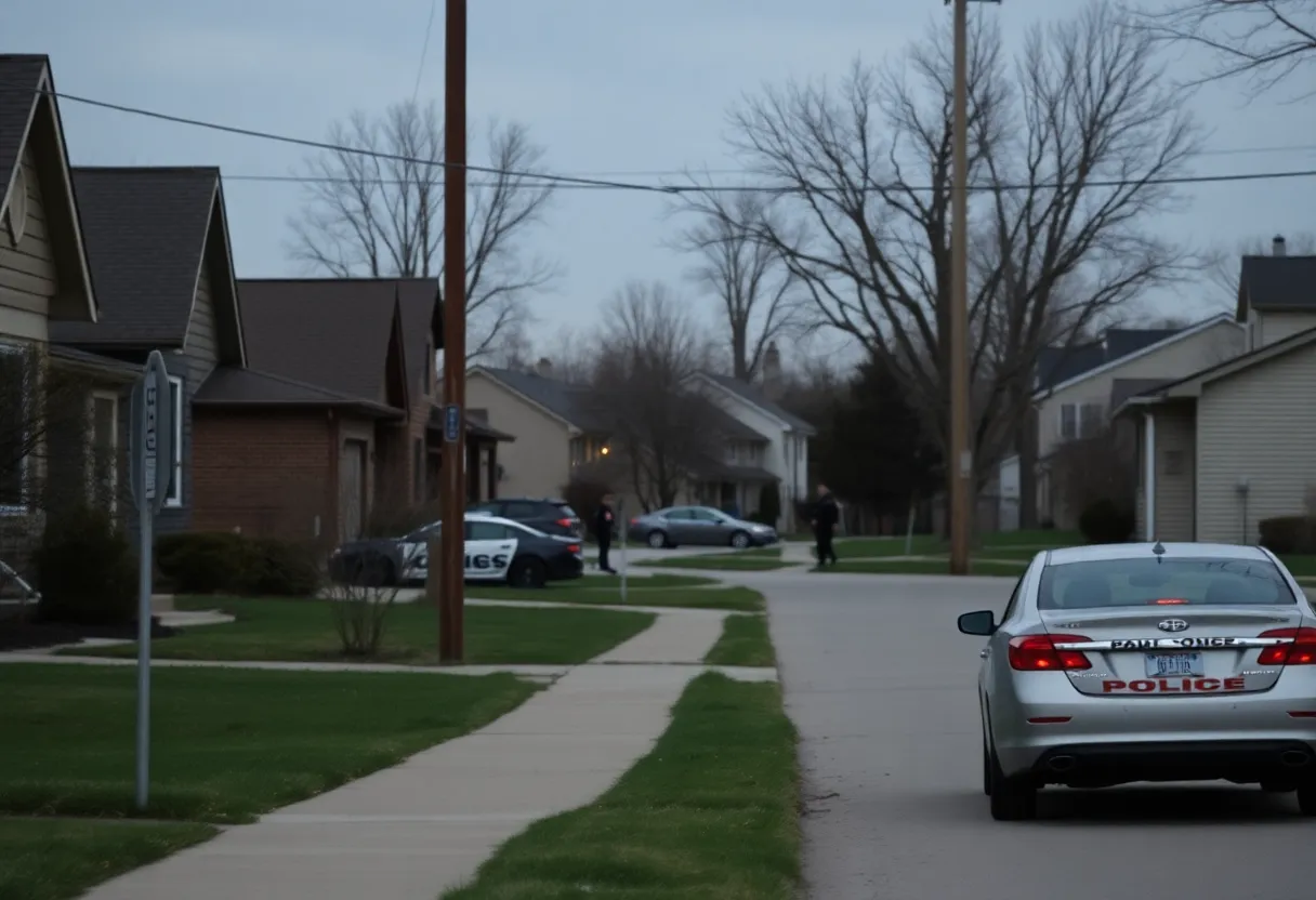 Suburban neighborhood in Bellevue, Omaha