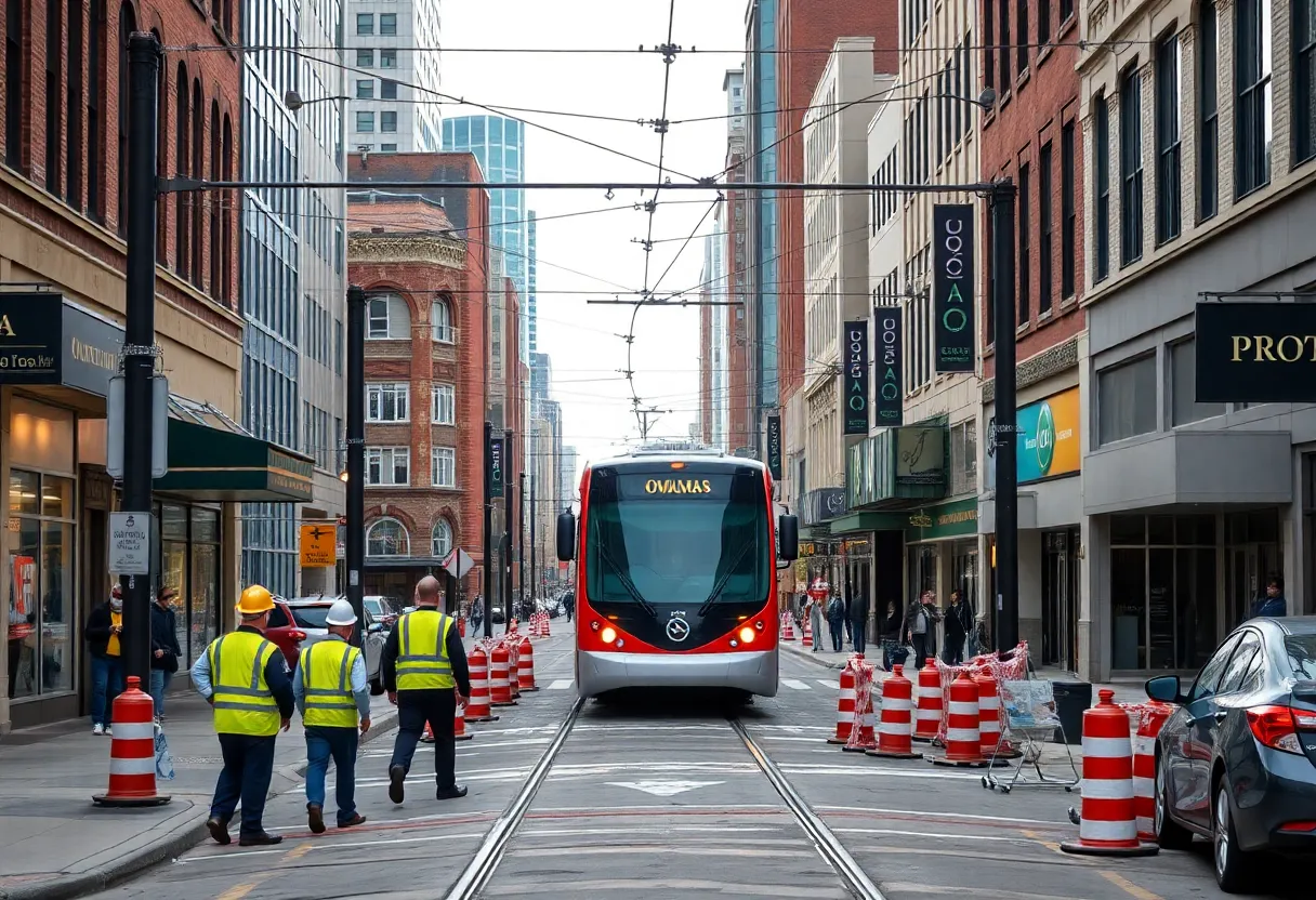 Streetcar construction impacting local businesses in Omaha's Blackstone District