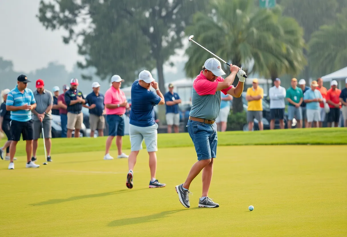 Tournament participants at Epson Golf Club during the Annual Charity Classic