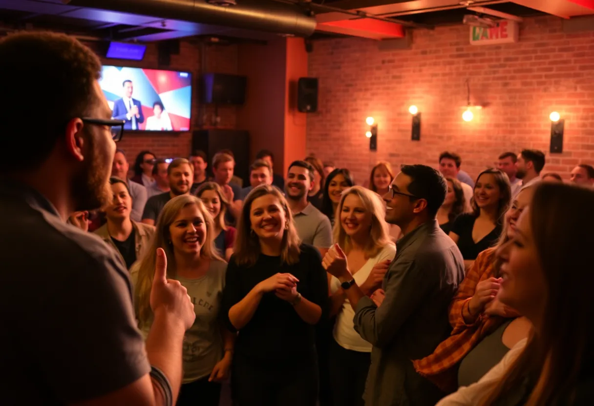 Audience enjoying a comedy show at Funny Bone Omaha.