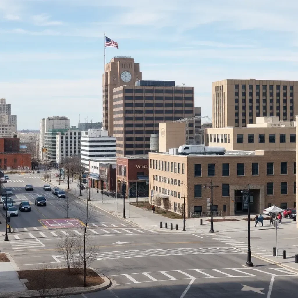Omaha cityscape showing effects of federal shutdown