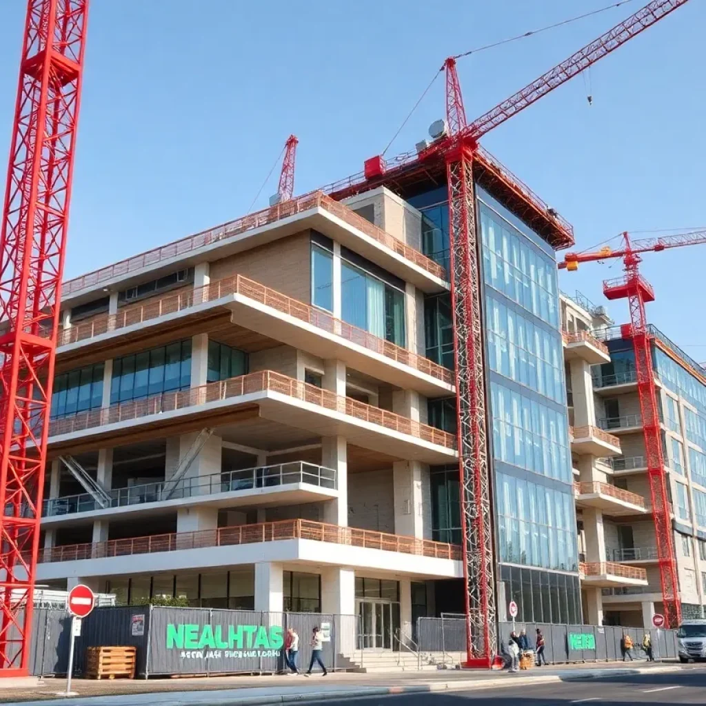 Construction of Omaha's new healthcare facility