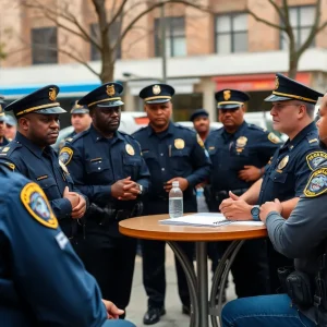 Community engagement meeting with police in Omaha