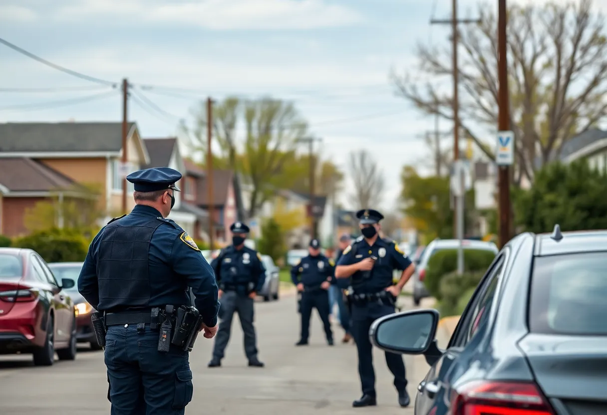 Community members discussing police training in Omaha