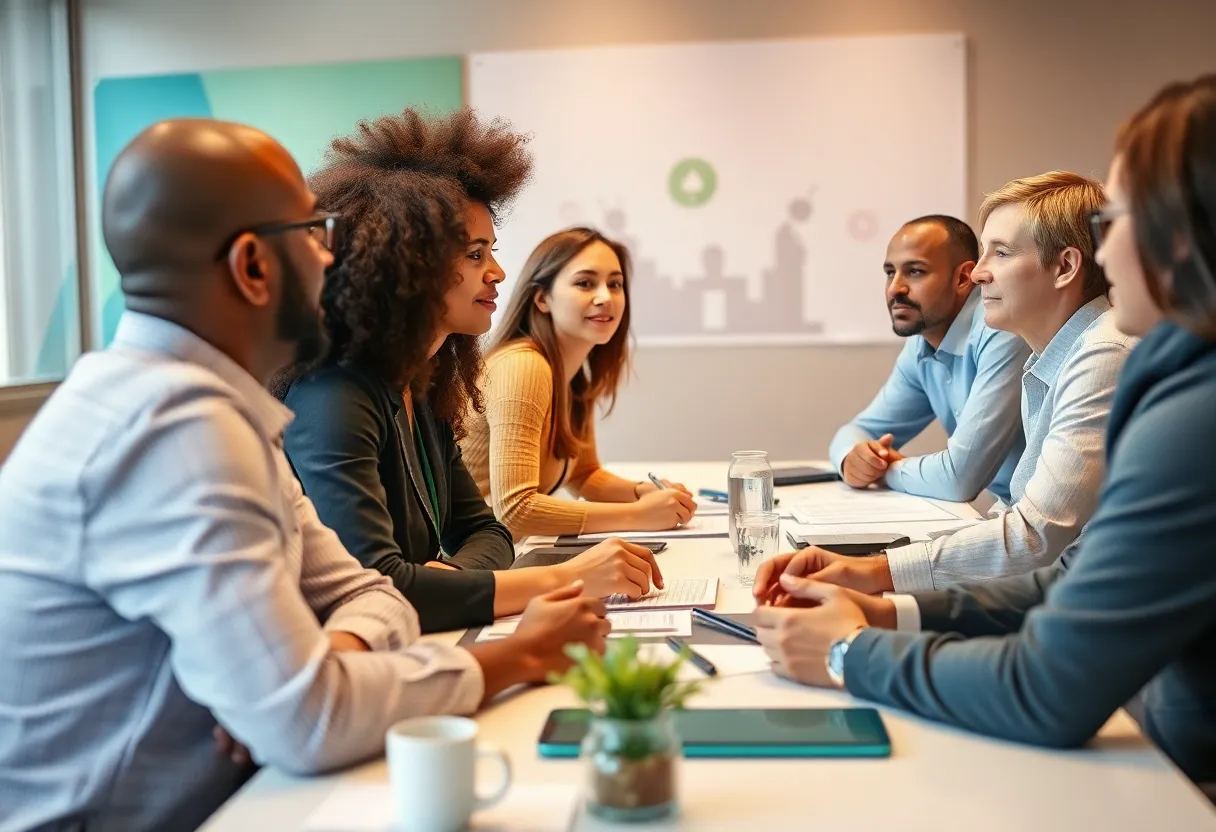 Attendees participating in discussions at the Omaha POWER Conference.