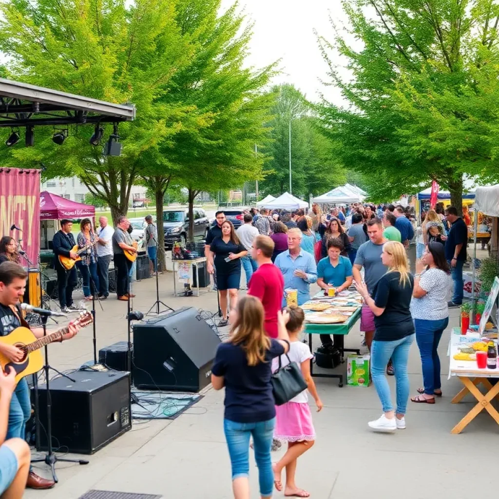 Outdoor events at Omaha's RiverFront featuring live music and craft fair.