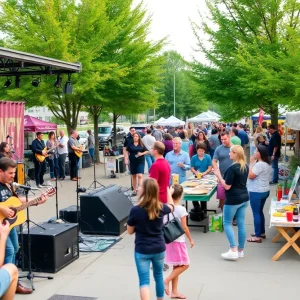 Outdoor events at Omaha's RiverFront featuring live music and craft fair.