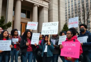 Students and parents holding vigil for Omaha school shooting victims