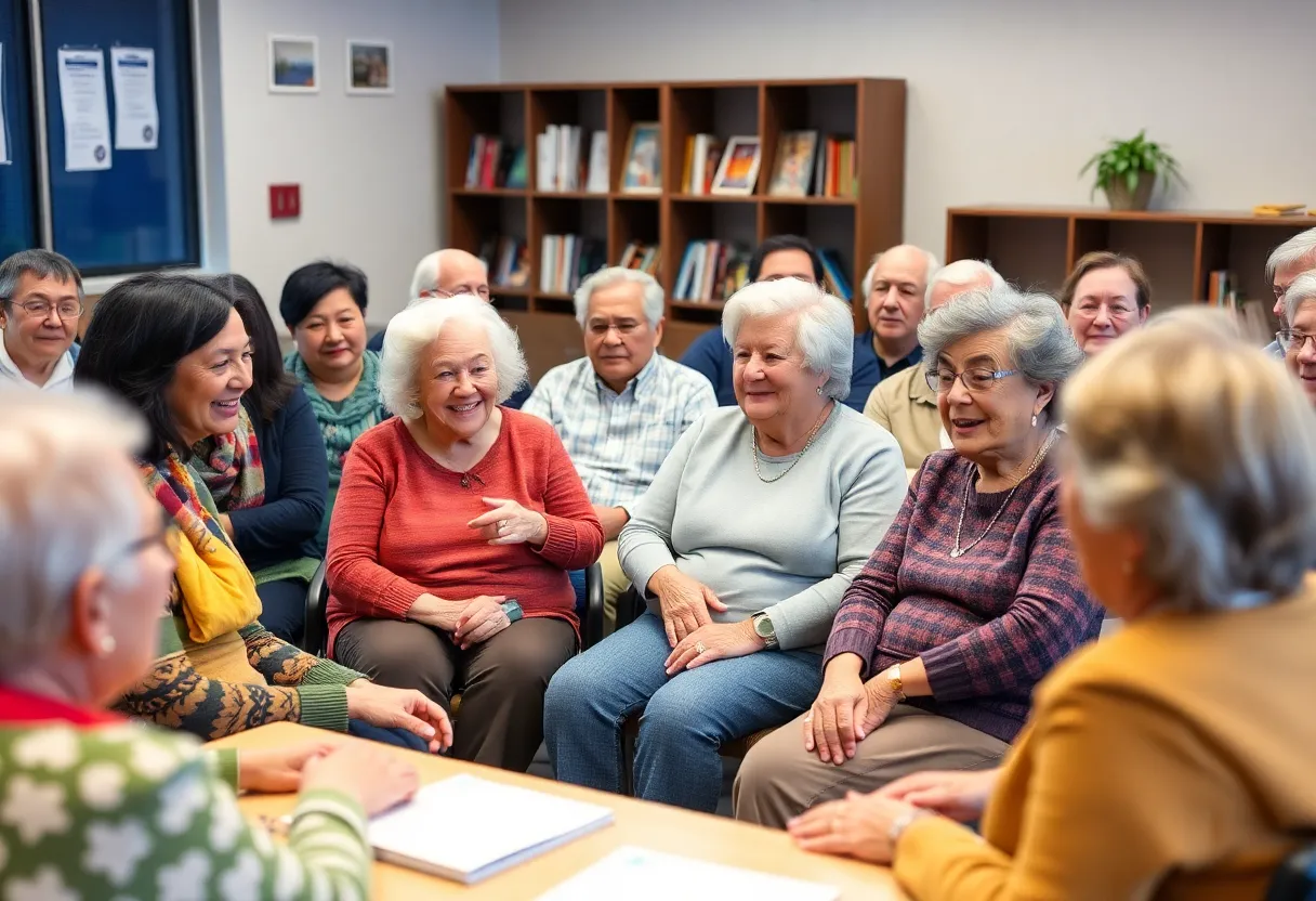 Omaha seniors participating in Alzheimer's awareness class