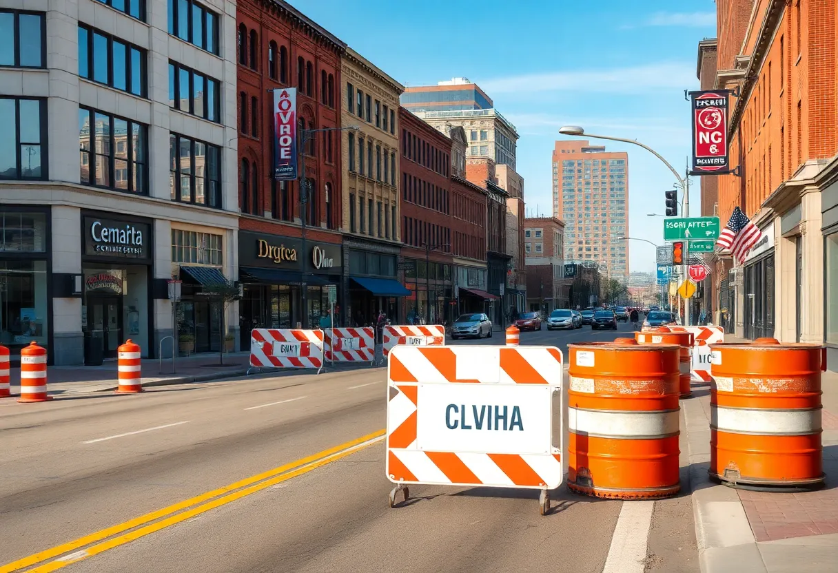 Road closures in Omaha due to streetcar construction, affecting local businesses.