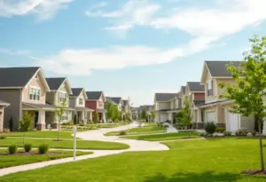 Suburban homes in Omaha's Douglas and Sarpy Counties