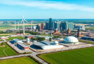 View of Omaha highlighting sustainable ethanol production technologies