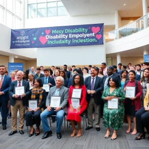 Ceremony celebrating disability employment and inclusion in Omaha