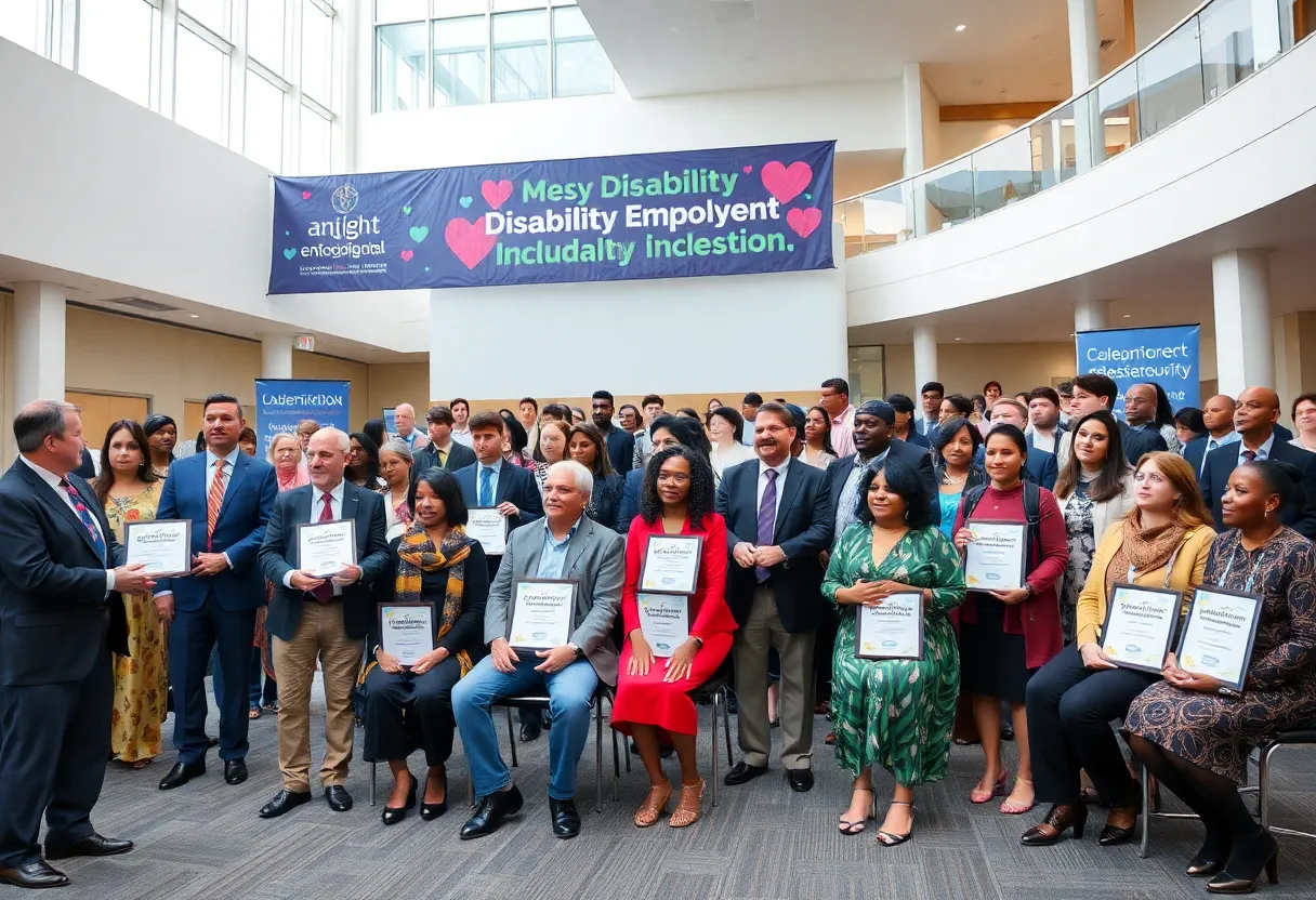 Ceremony celebrating disability employment and inclusion in Omaha
