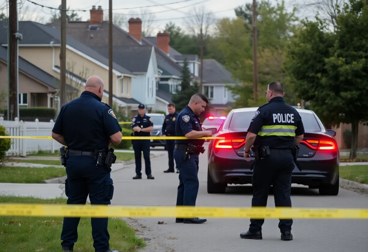 Police conducting an investigation in North Omaha after a stabbing incident