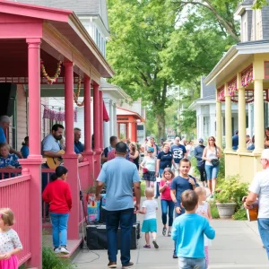 Porchfest Omaha, community music festival with families and musicians