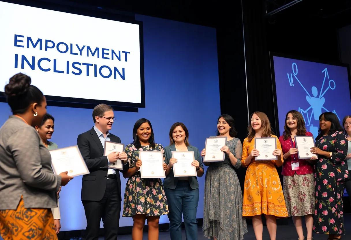 Recognition ceremony for disability employment initiatives in Omaha