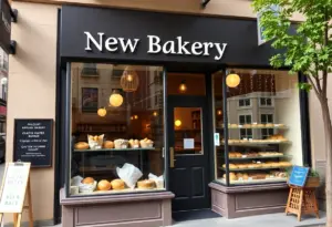 Exterior view of SweetRise Bakery's fifth location in Omaha.