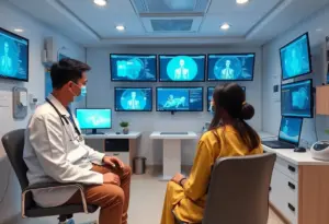 Telemedicine center in Omaha offering AI diagnostics and virtual care services