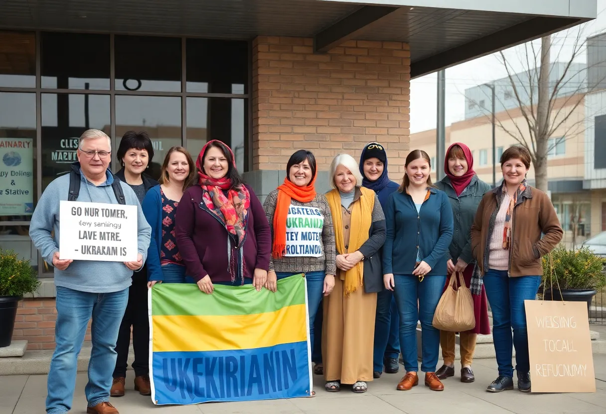 Ukrainian refugees gathering in Omaha for support and advocacy