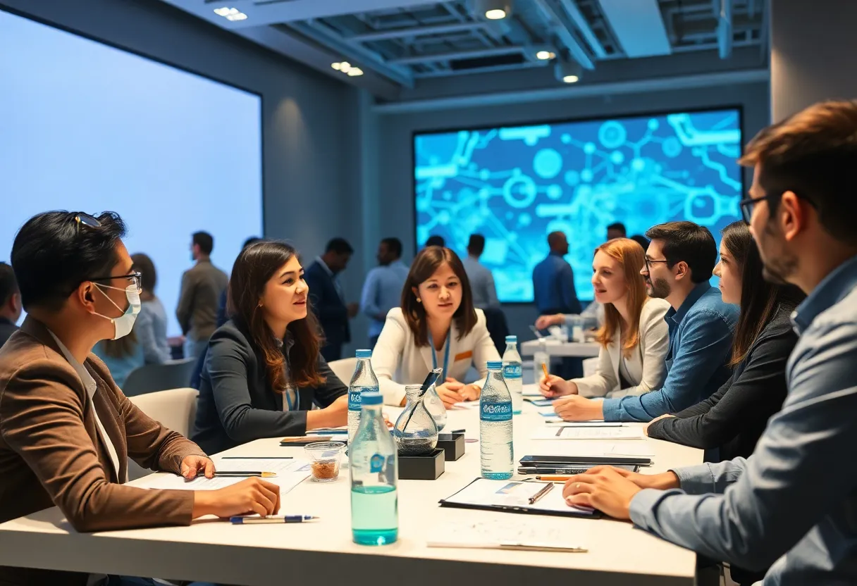 Participants engaged in a biotechnology workshop during UNeMed's Innovation Week.