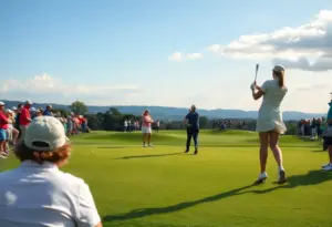 University of Kansas Jayhawks women's golf team competing in the Big O Classic.