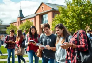 Students participating in STEM programs at the University of Nebraska campus