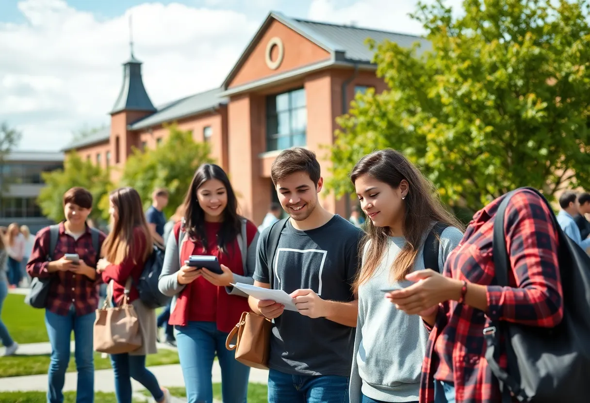 Students participating in STEM programs at the University of Nebraska campus