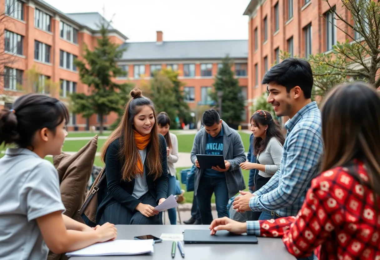 Students participating in a cybersecurity workshop at UNO